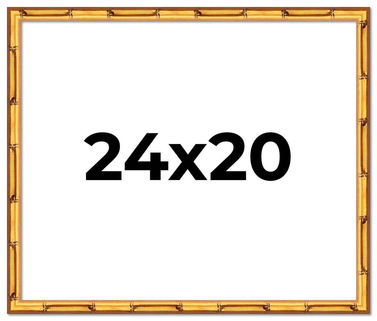 24x20 Bamboo Picture Frame with UV-Resistant Acrylic & Acid Free Backing, Available in 4 Finishes - Brown, Black, Gold, and Natural